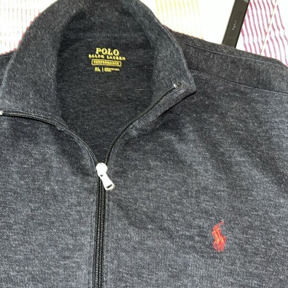 Polo by Ralph Lauren Performance w/Pony 1/2 Zipper T Neck Sweatshirt Sweater XL - Picture 2 of 8